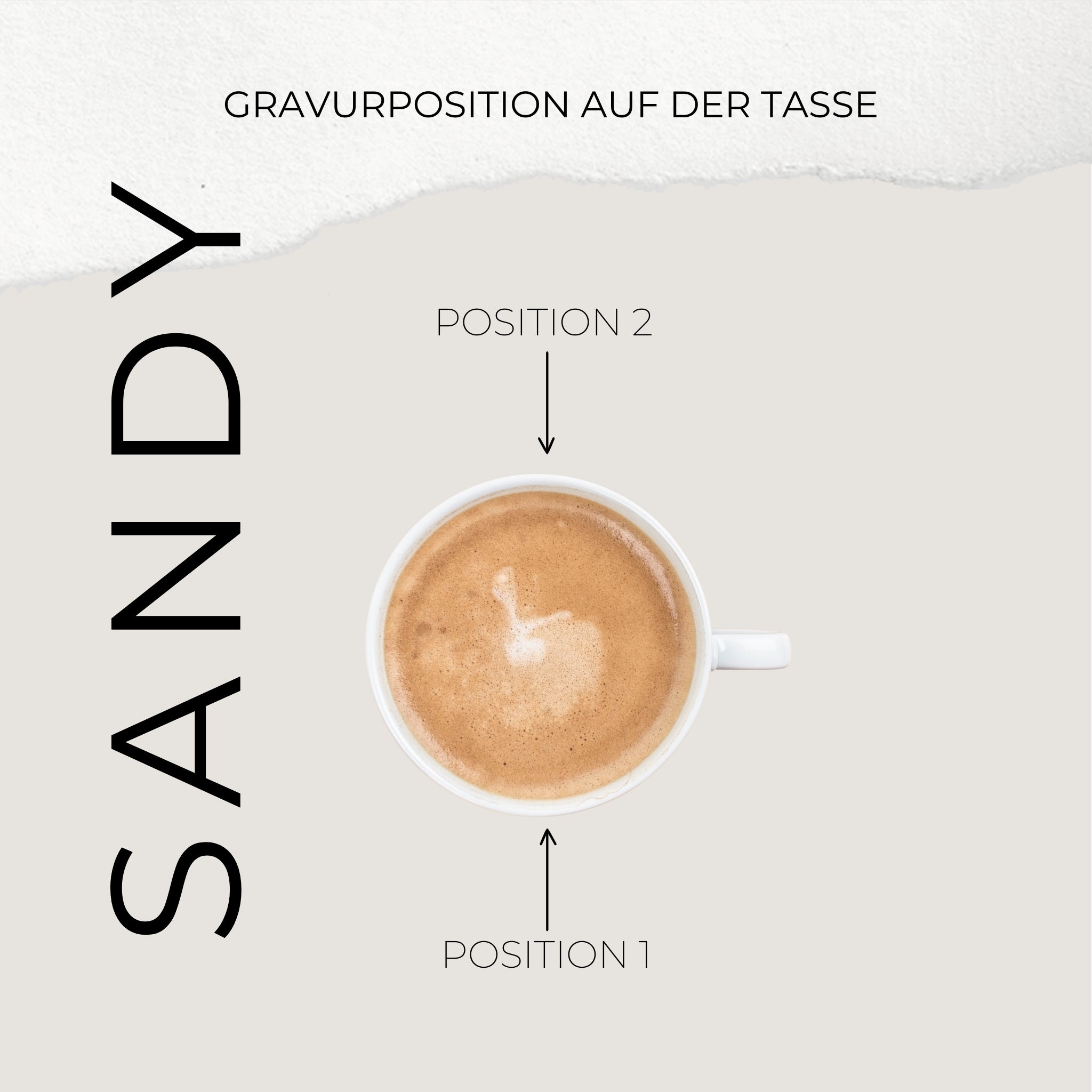 Tasse "Seine Gnade" 360ml - Graviert | SANDY