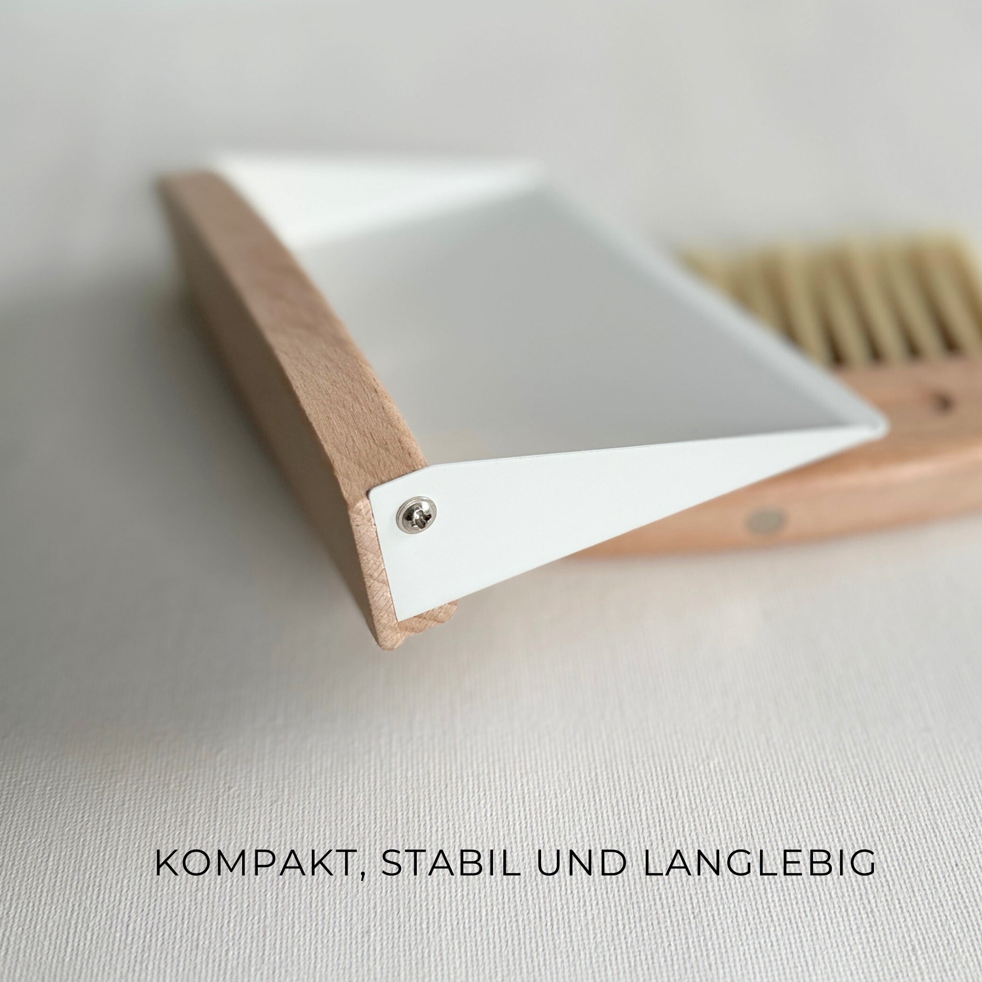 Kehrgarnitur-Set "Fleißige Hände" mit Wunschnamen-Gravur