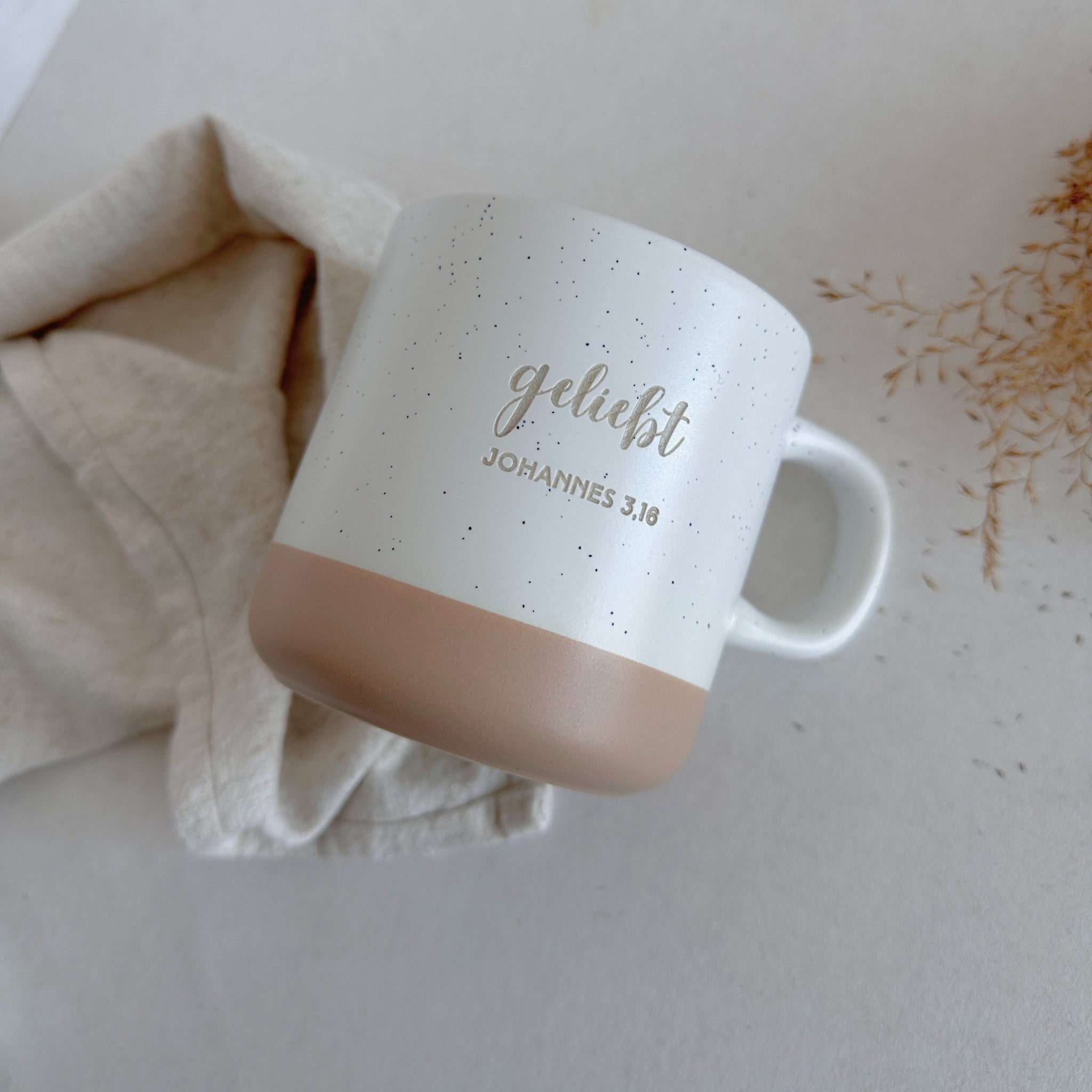 Tasse "Geliebt" 360ml - Graviert | SANDY