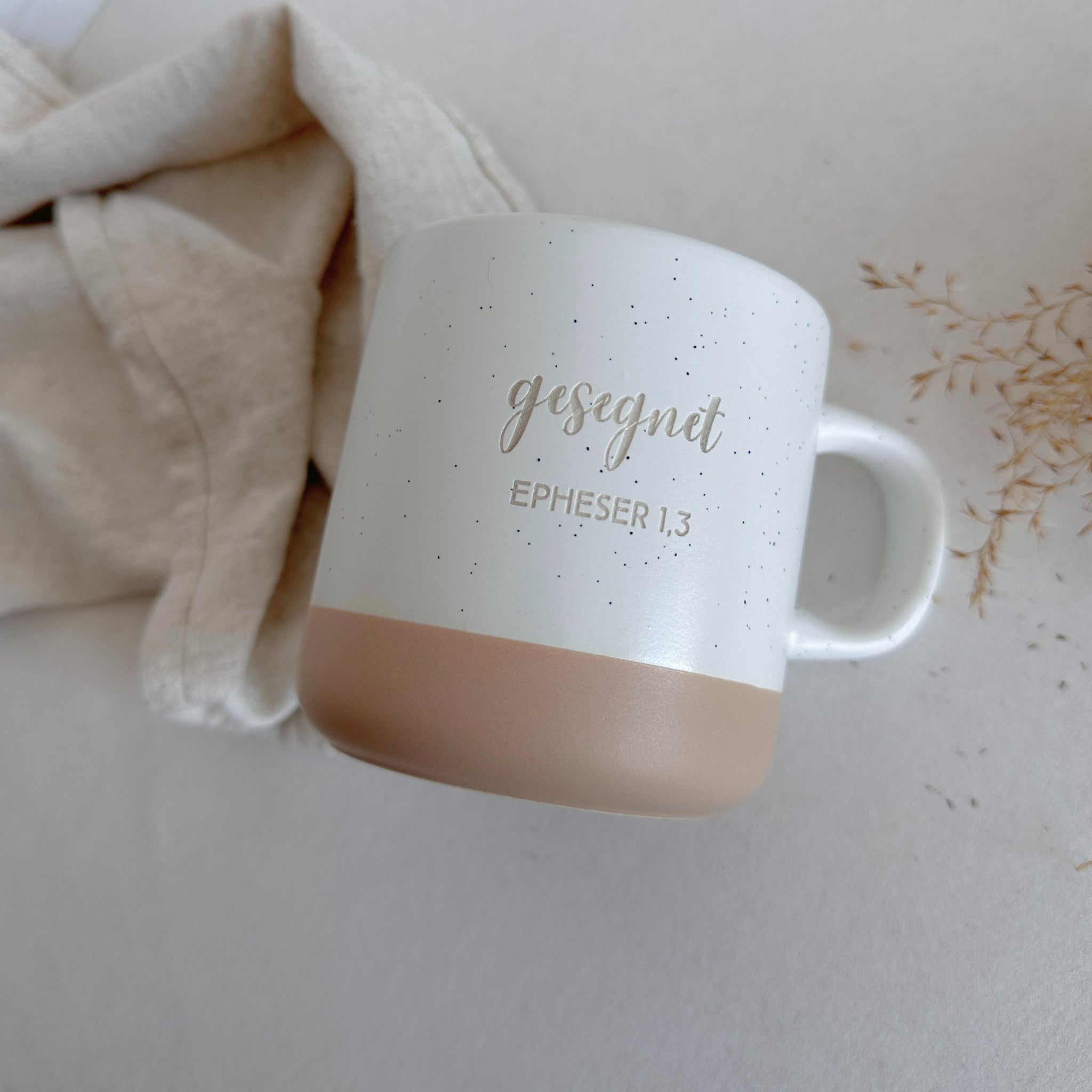 Tasse "Gesegnet" 360ml - Graviert | SANDY