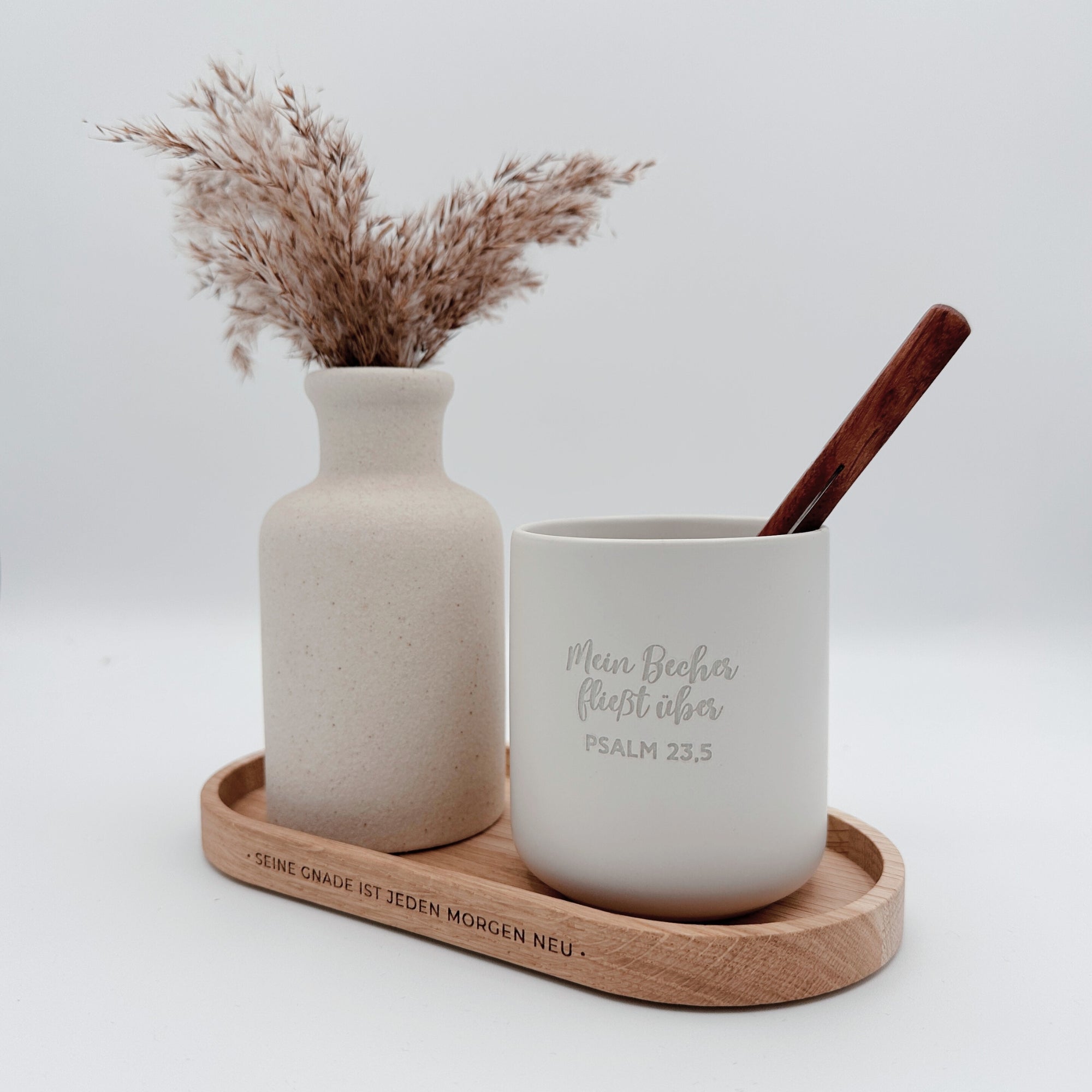 Becher "Mein Becher fließt über"・280ml・Graviert | SLIM