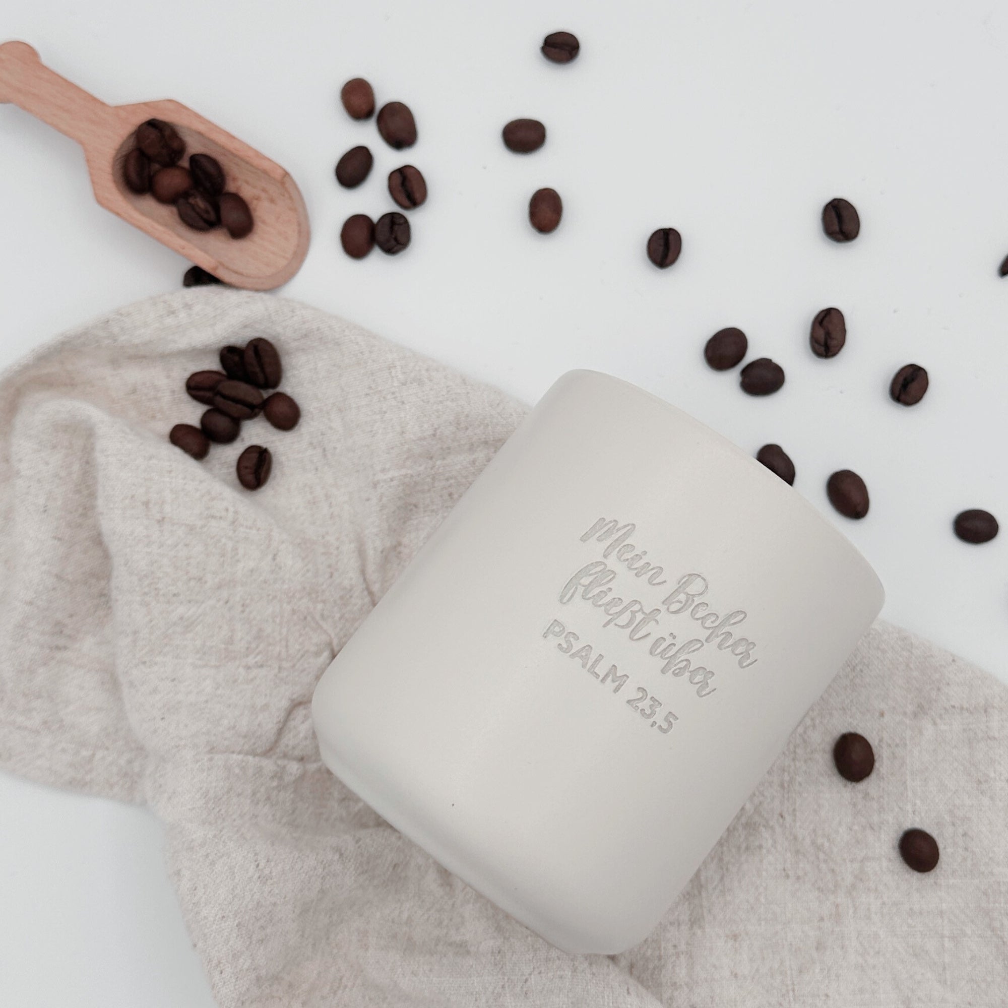 Becher "Mein Becher fließt über"・280ml・Graviert | SLIM