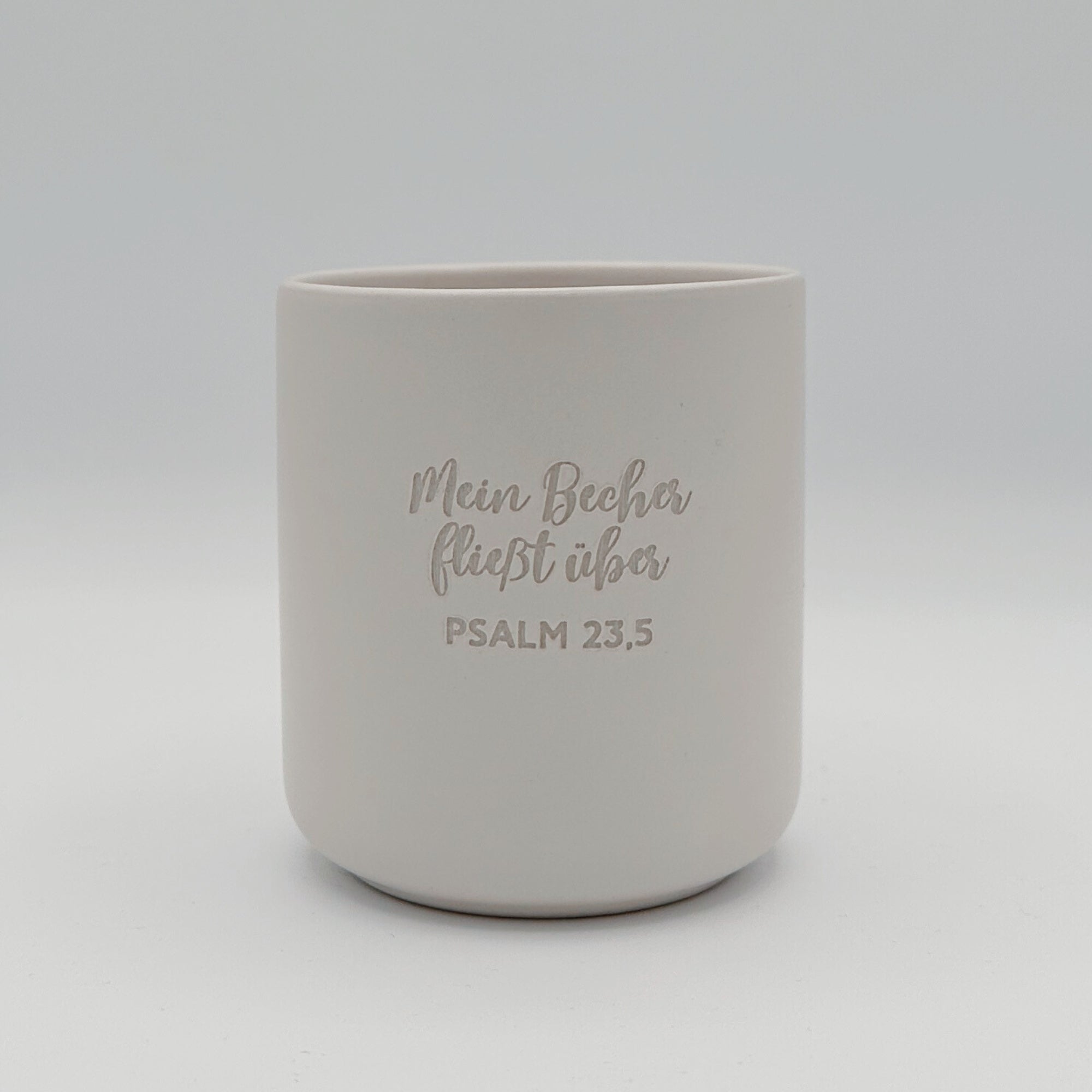 Becher "Mein Becher fließt über"・280ml・Graviert | SLIM