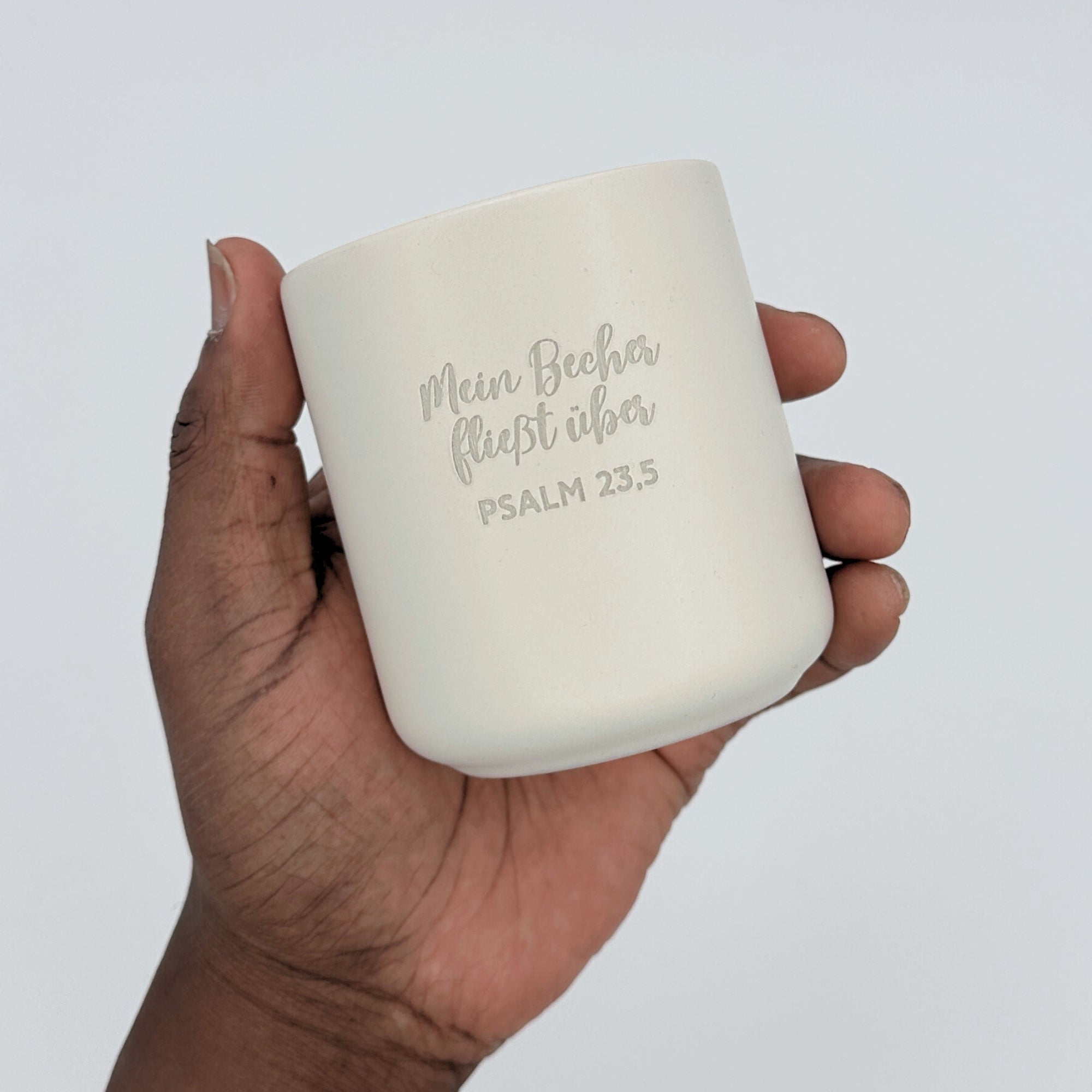 Becher "Mein Becher fließt über"・280ml・Graviert | SLIM